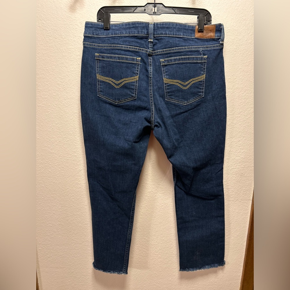 Women’s Harley-Davidson Dark Blue Straight Leg Jeans Size 14/32 - Picture 5 of 9